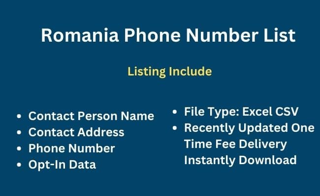 Romania phone number list